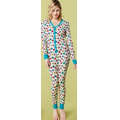 Hanging Ornaments Stretch Long Sleeve 1 Piece Pajamas